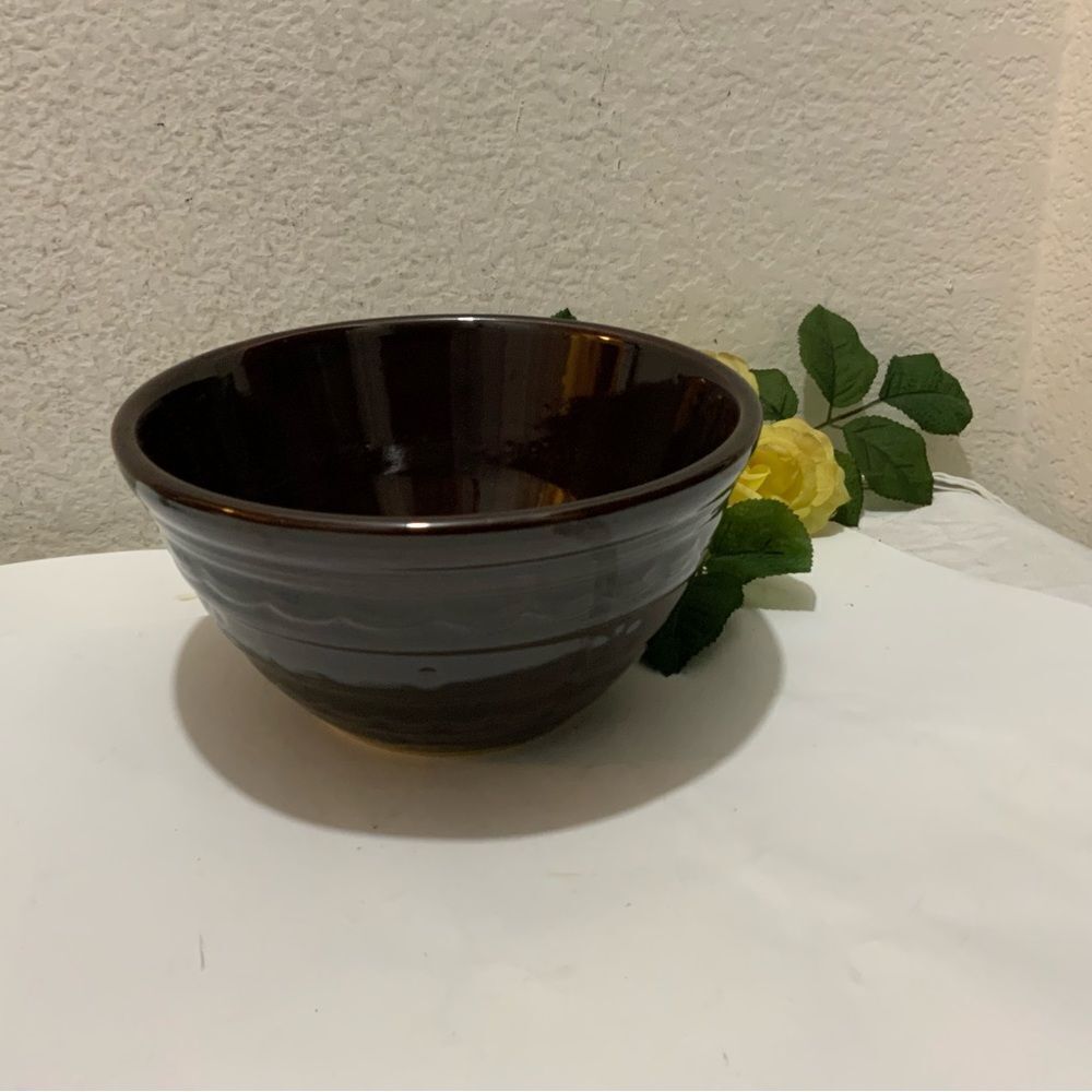 Vintage Marcrest Daisy Dot Stoneware Casserole Bowl Ovenproof G7